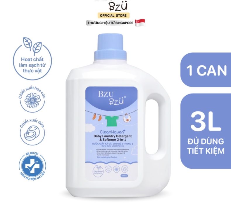 Nước Giặt Xả Vải Bzu Bzu Cho Bé Sơ Sinh Dùng Có Tốt Như Đồn Không?